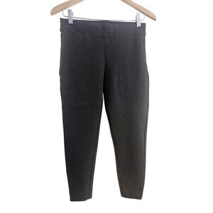 Soft Surroundings Charcoal‎ Gray Ponte Tapered Leg Pull On Pants 
Petite Small